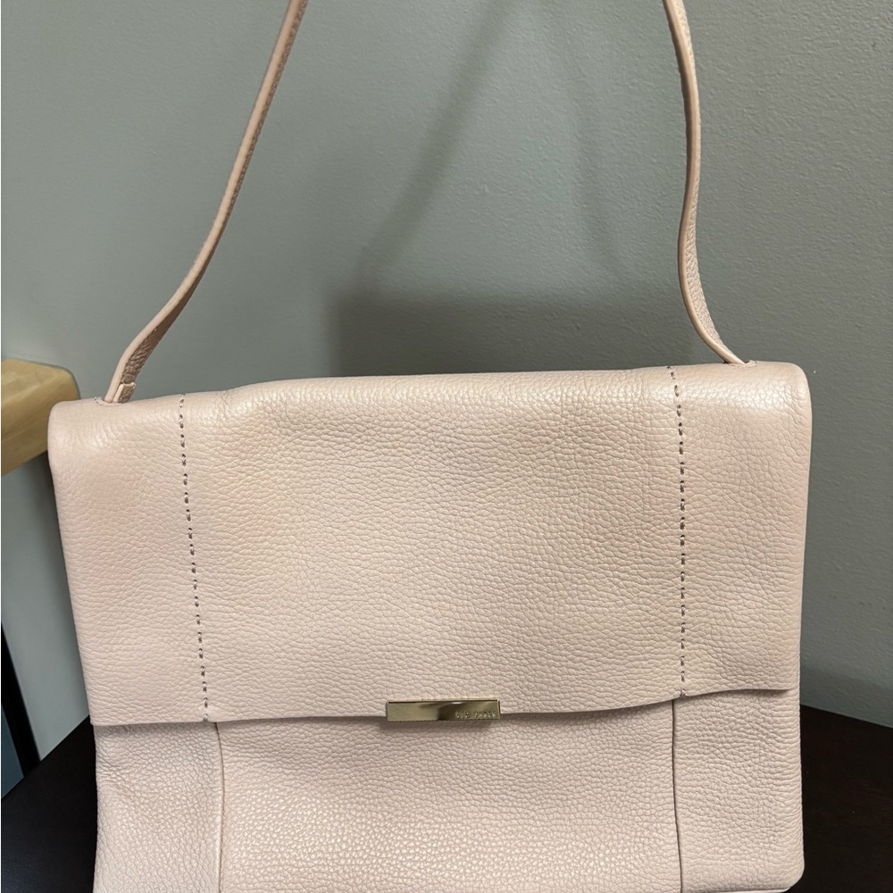 Elegant Cream Leather Ted Baker Purse